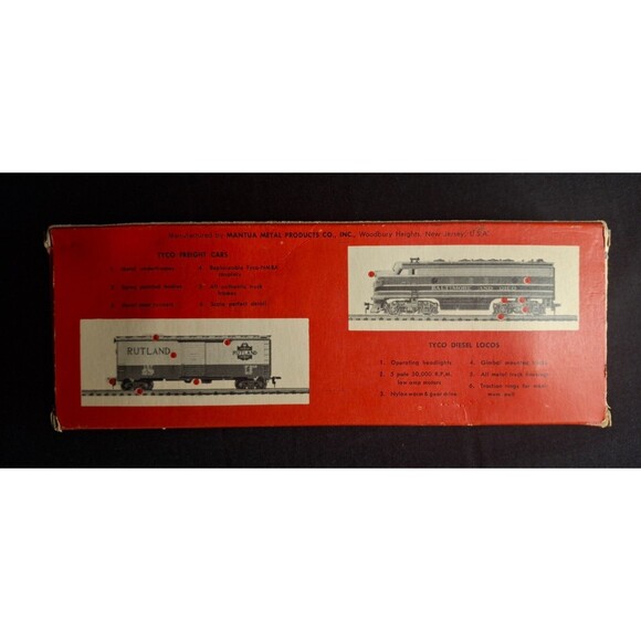 TYCO HO Scale Southern Railway 50' Flat Car w/ Pulpwood Load – Boxed – Vintage - Picture 10 of 10